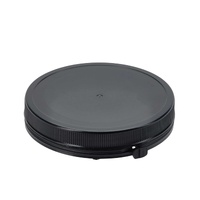 48x 1.5L Wide Mouth Plastic Jars and Lids Black - Empty Protein and Powder Tubs thumbnail