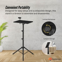 Laptop Stand Tripod - Adjustable Height Projector Holder With Phone Mount thumbnail