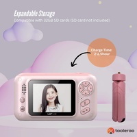 Kids HD Digital Camera Pink - Children's Selfie Photo Video 2.4 Inch Screen thumbnail