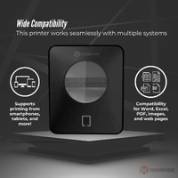 Tooleroo Bluetooth Thermal Label Printer - USB POS Receipt Shipping Printing thumbnail