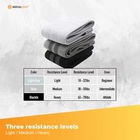3x Resistance Exercise Hip Bands Set - Stretch Glute Booty Workout Power Loops thumbnail
