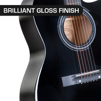 Karrera Acoustic Cutaway 40in Guitar - Black thumbnail