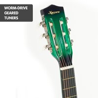Karrera Childrens Acoustic Guitar Kids - Green thumbnail