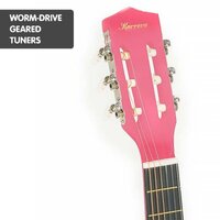 Karrera Childrens Acoustic Guitar Kids - Pink thumbnail