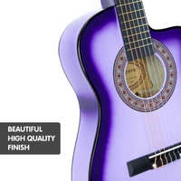 Karrera Childrens Acoustic Guitar Kids - Purple thumbnail