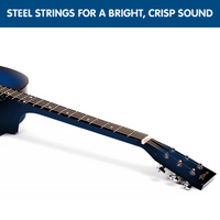 Karrera 38in Cutaway Acoustic Guitar with guitar bag - Blue Burst thumbnail