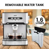 Pronti Toaster, Kettle & Coffee Machine Breakfast Set - Black thumbnail