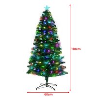Christabelle 1.2m Enchanted Pre Lit Fibre Optic Christmas Tree Stars Xmas Decor thumbnail