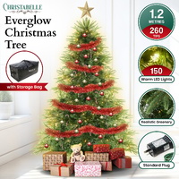 Christabelle 1.2m Prelit Everglow Fir Christmas Tree with 150 LED Lights thumbnail