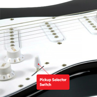 Karrera 39in Electric Guitar - Black thumbnail