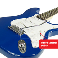 Karrera 39in Electric Guitar - Blue thumbnail