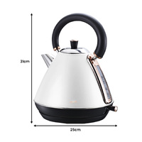 Pronti Rose Trim Collection Toaster & Kettle Bundle - White thumbnail