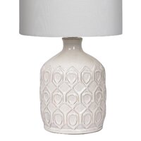 Sarantino Ceramic Table Lamp In Cream thumbnail