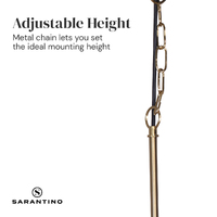 Sarantino Black and Gold Pendant Light thumbnail