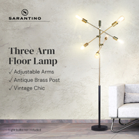 Sarantino 6-Light Metal Sputnik Floor Lamp thumbnail