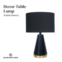 Sarantino Metal Table Lamp in Black and Gold thumbnail