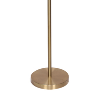 Sarantino Brushed Gold Height-Adjustable Metal Floor Lamp thumbnail
