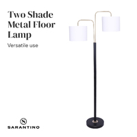 Sarantino Black/Brass Finish Reading Light  Electric Table Lamp thumbnail