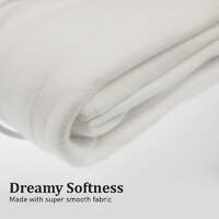 Laura Hill Electric Blanket Queen Size Fitted Underlay Winter Throw - White thumbnail