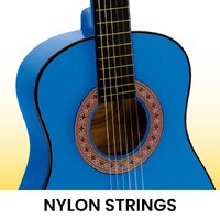 Karrera 34in Acoustic Children no cut Guitar - Blue thumbnail