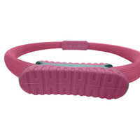 Powertrain Pilates Ring Band Yoga Home Workout Exercise Band Pink thumbnail