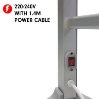 Pronti Heated Towel Rack Electric Bathroom Towel Rails Warmer Ev-160- Silver thumbnail