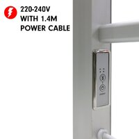 Pronti Heated Towel Rack With Timer Wall-mounted Freestanding Electric 160 Watts thumbnail