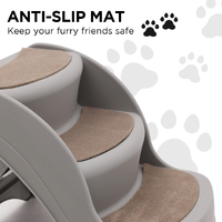 Furtastic 38cm Foldable Pet Stairs Ramp - Grey thumbnail