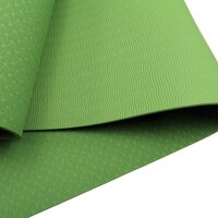 Powertrain Eco-friendly Dual Layer 6mm Yoga Mat | Olive | Non-slip Surface And Carry Strap For Ultimate Comfort And Portability thumbnail