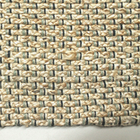 Hand Braided Jute Runner with Green Textured Weave 50 x 120 cm thumbnail