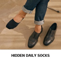 3X Rexy Cushion No Show Ankle Socks Small Non-Slip Breathable BLACK thumbnail