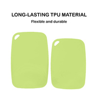TPU Chopping Board Antibacterial Cutting Board Baby Food Grade GREEN thumbnail