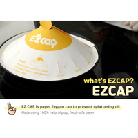 100X Paper Lid for Frypan Disposable Cooking Pan Cap Oli Splash Protection thumbnail