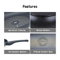 KOMAN Non-Stick Titanium Coating Frying Pan 26cm + Glass Lid thumbnail