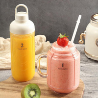 PHILEX Electric Blender Juice Smoothie Ice Mixer Retro 600ml WHITE thumbnail