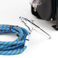 2X Air Brush Hose Rubber Braided Compressor 1/8in 3M thumbnail