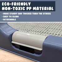 Dog Pet Potty Tray Training Toilet Detachable Wall T2 BLUE thumbnail