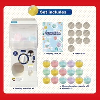 Gachapon Capsule Toy Vending Machine Lite Mini Collectible Gacha Dispenser Stackable WHITE thumbnail