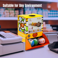 40X Cute Animal Pull Back Car Toy Capsules 50mm Collectible Gacha in Display Box thumbnail