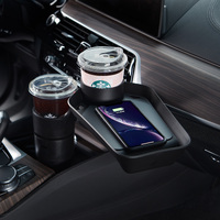 Kustom 10W Car Cup Holder Extension Fast Wireless Charger Tray thumbnail