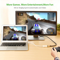 UGREEN Mini DP to HDMI Female converter cable 18CM (10460) thumbnail