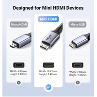 UGREEN 15515 8K Mini-HDMI to HDMI Cable 2M thumbnail