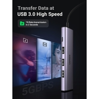 UGREEN 20805 USB 3.0 4-Port Hub with USB-C Power Port thumbnail