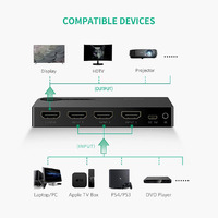 UGREEN 1 x 3 HDMI Switch - Black (40234) thumbnail