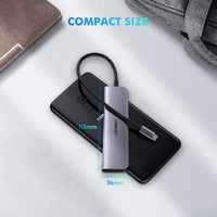 UGREEN TypeC 5 in 1 Adaptor - HDMI + USB 3.0*3 + TypeC PD Power Converter (50209) thumbnail