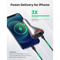UGREEN 60712 84W Dual Port Car Charger (Space Grey) thumbnail