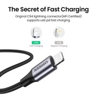 UGREEN 60759 USB-C to iPhone 8-pin Fast-Charging Cable 1M thumbnail