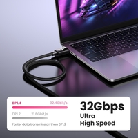 UGREEN 80390 DP V1.4 Male to Male Plastic Case Braided Cable 1M thumbnail