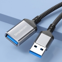 Simplecom CAU320 USB 3.0 Extension Cable USB-A Male to USB-A Female Nylon Braided 2.0M thumbnail