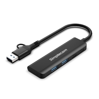 Simplecom CH385 SuperSpeed USB-A and USB-C 4-Port Combo Hub USB 3.2 Gen 1 (2x USB-A and 2x USB-C Ports) thumbnail